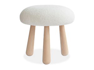 CLUB - Low upholstered fabric stool _ DOM Edizioni